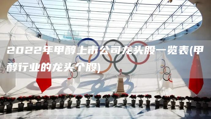 2022年甲醇上市公司龍頭股一覽表(甲醇行業的龍頭個股)(圖1)