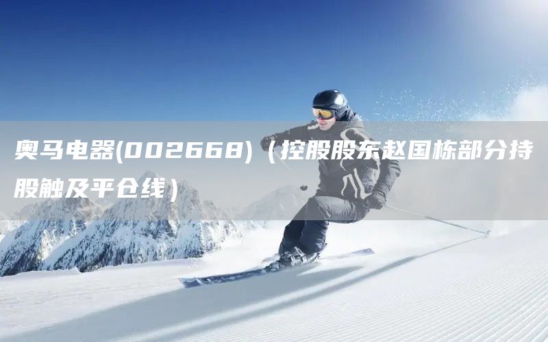 奧馬電器(002668)（控股股東趙國棟部分持股觸及平倉線）(圖1)